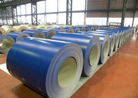 White Blue Color PPGI Steel Coil , Pre Painted Metal Sheet Double Coated
