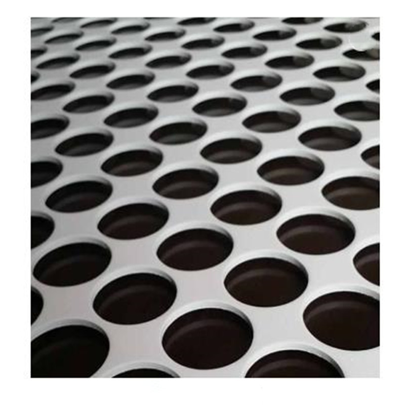 T3T8 Powder Coated Round Hole Perforated Alloy Sheet For Filters