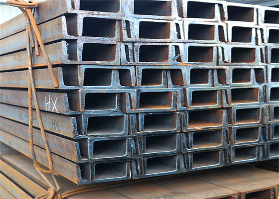 DIN S235JR Rolled Steel Channel  Bevel Plain End Type 6m-12m Length