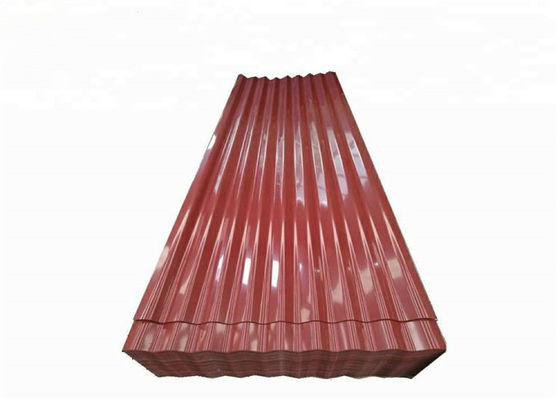 Ultraviolet Radiation Resistant Galvanized Corrugated Panels , PPGI Roofing Sheet