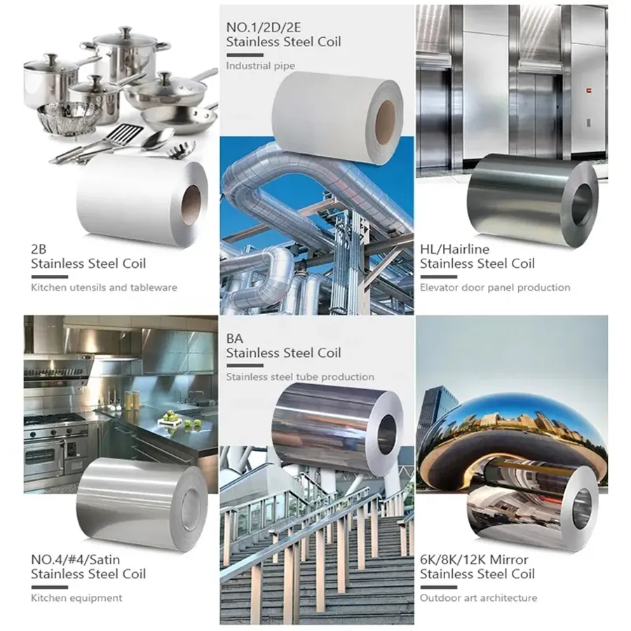 0.3mm 0.4mm 0.5mm 0.6mm 0.8mm 1.0mm 1.5mm 2.0mm 3.0mm Thick 2b Ba 8K Mirror Cold Hot Rolled 201 304L 316L 316 304 Stainless Steel Coil ASTM Ss Strip 0