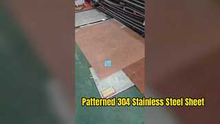 Decorative 304 Stainless Steel Sheet – Premium Patterned Metal Surface