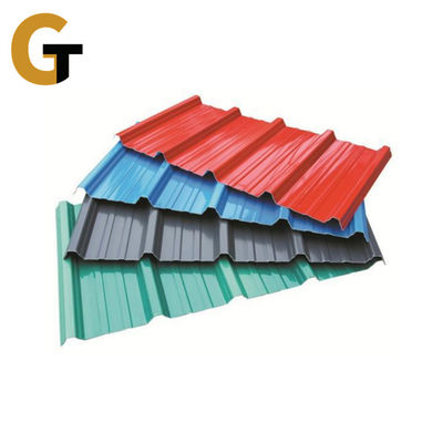 Couleur de toit en acier ondulé Prix de la feuille de toit en acier ondulé prépeint galvanisé ppgi