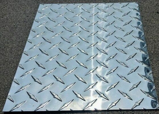 Buy 24 X 24  12x24  Polished Aluminum Diamond Plate Panels 3003-H22 6061-T6 online manufacture