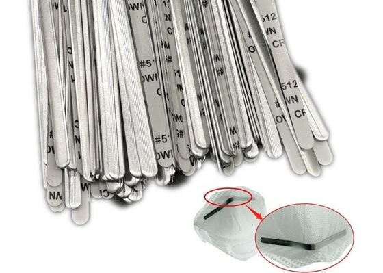 Buy Aluminum Mask Nose Strip Bridge Wire For Face Mask Shied 5mm Fixed online manufacture