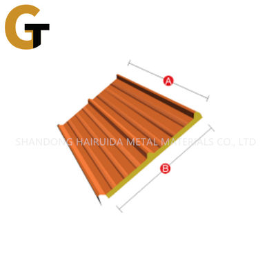 18 - 25mm Wave Height Corrugated Metal Roofing Sheets With Zinc Coating 30-275g/M2