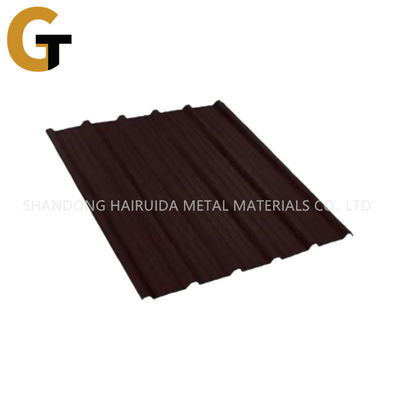 18 - 25mm Wave Height Corrugated Metal Roofing Sheets With Zinc Coating 30-275g/M2