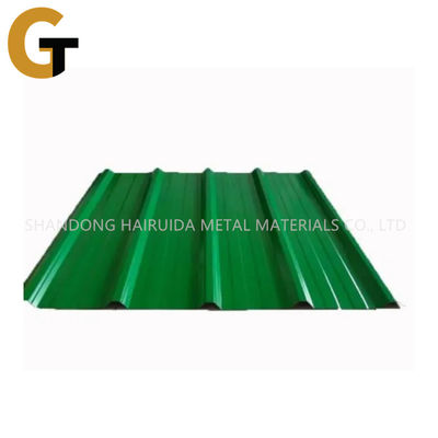 18 - 25mm Wave Height Corrugated Metal Roofing Sheets With Zinc Coating 30-275g/M2