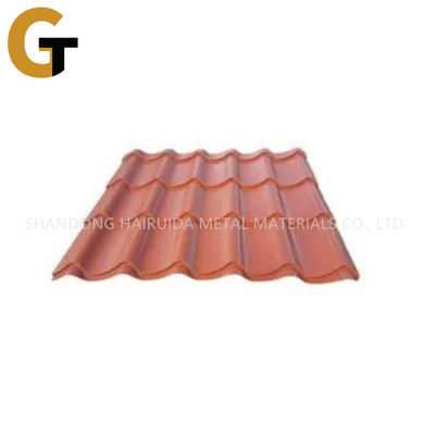 18 - 25mm Wave Height Corrugated Metal Roofing Sheets With Zinc Coating 30-275g/M2