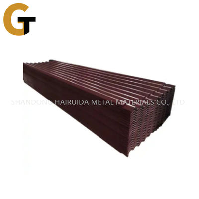 Prepainted Steel Corrugated Iron Roofing Sheet With Zinc Coating 30-275g/M2