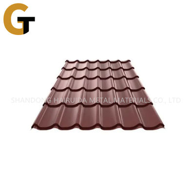 0.4mm - 1.2mm Corrugated Iron Roofing Sheet 18-20% Elongation 2.5 - 3.0mm Corrugation