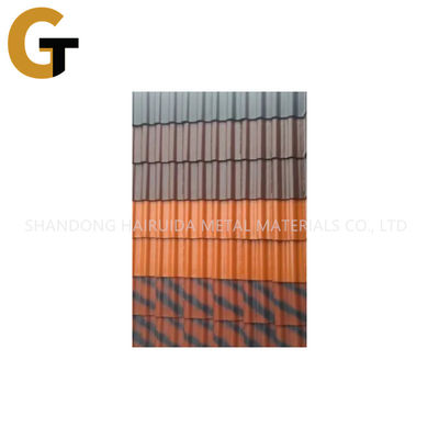 0.4mm - 1.2mm Corrugated Iron Roofing Sheet 18-20% Elongation 2.5 - 3.0mm Corrugation