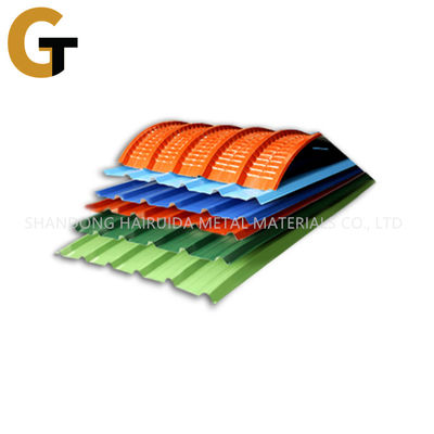 0.4mm - 1.2mm Corrugated Iron Roofing Sheet 18-20% Elongation 2.5 - 3.0mm Corrugation