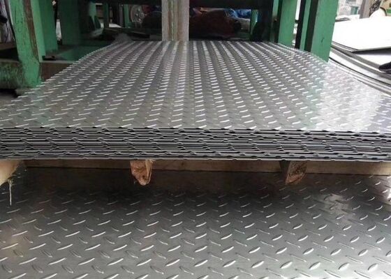 5 Bar Aluminum Diamond Tread Plate Diamond Stair 1mm 4x8 3003 6061