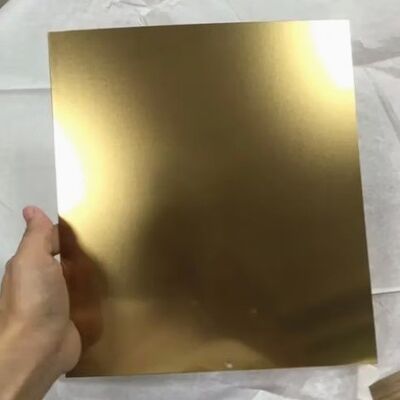 Color Golden Gold Mirror No. 4 Ba 304 316 430 Stainless Steel Plate Decorative