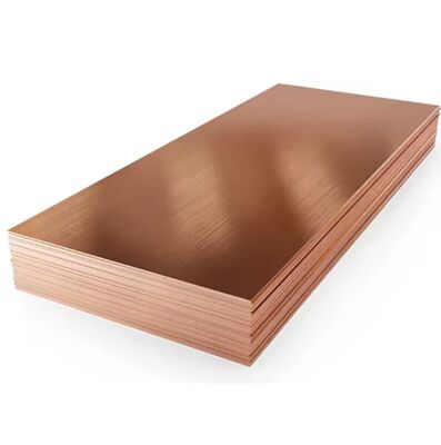 ASTM/JIS/GB 99% Pure Copper Plate Sheets 1mm-3mm Thickness Bright Surface T1 T2 T3 Brass Plate for Industrial & Decorative Applications